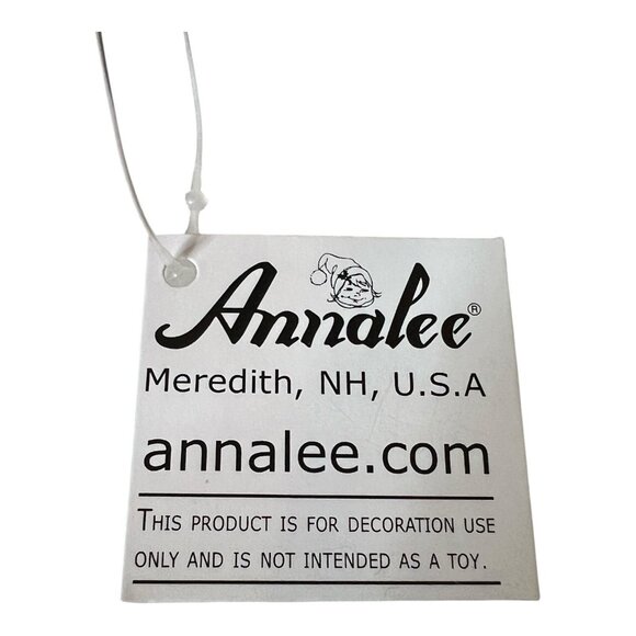 Annalee Dolls Valentine Girl Mouse 6" Poseable Plush Tags Handmade White Red - Picture 10 of 10